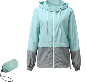 Customized Wholesale Price Women's <b>Lightweight</b> Hooded Waterproof Outdoor <b>Jacket</b> Cotton for Women - Product Image 5