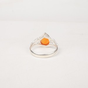 แหวนหัวใจคาร์เนเลียนทำด้วยมือ 925 เงินสเตอร์ลิงเครื่องประดับอัญมณีแหวนหรูหราของขวัญสำหรับผู้หญิง - Product Image 2