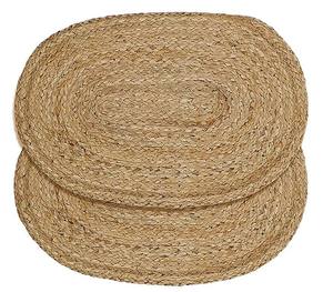 Handmade Jute <b>Rug</b> Braided Geometric Pattern Oval <b>Rug</b> Both Sides Usable Home Hotel Office Prayer Door Adult Living Decoration - Product Image 5