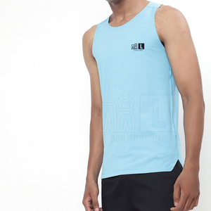 Camiseta sin mangas transpirable hecha a medida para hombre, ropa de entrenamiento de punto para gimnasio, ropa de gimnasio para hombre, novedad - Product Image 2
