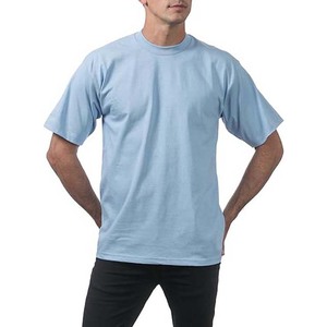 T-shirt en coton respirant grande taille en coton respirant pour hommes, chemises à manches courtes, col rond, coupe ajustée pour hommes - Product Image 3