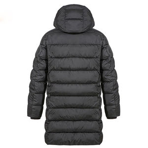 Custom Fashion Canvas Long Puffer <b>Jacket</b> Wholesale OEM Men Women Insulated Custom Front <b>Waterproof</b> Lightweight Men's <b>Jackets</b> - Product Image 6