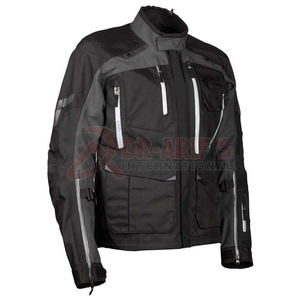 Veste imperméable personnalisée pour moto Veste de motard en textile Cordura durable avec logo Vêtements de moto et de course automobile - Product Image 2