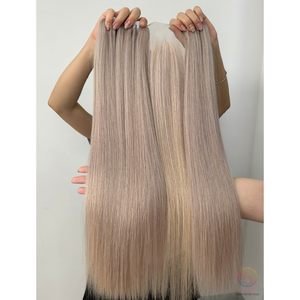 Paquetes de cabello crudo vietnamita 100% Proveedor sin procesar Venta al por mayor Paquetes de cabello humano recto con cutícula virgen alineada - Product Image 1