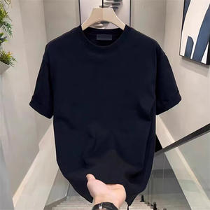 T-shirts tricotés respirants pour hommes de haute qualité Polyester coton pour courir Fitness-Design vierge respectueux de l'environnement - Product Image 3