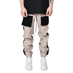 New Style Side Buttons Decor Men Casual <b>Jogger</b> fitness elastic comfortable men Pants <b>Stack</b> Cargo Pant Sweatpants - Product Image 5