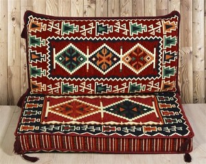 Sièges de sol arabes Canapé de sol arabe Sol de siège arabe | 90x70x10cm 3 pièces 1 Set - Product Image 2