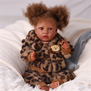 Poupée Reborn Bébé Fille Afro-Américaine Babeside Saria 20 Pouces en Vinyle avec Corps en Tissu - Product Image 5
