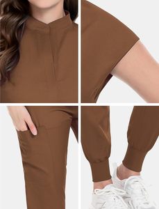 Unisex Custom Hospital Scrub Suits Medical Scrub <b>Sets</b> for <b>Doctors</b> and Nurses Polyester Cotton Jogger Uniform Wholesale - Product Image 4