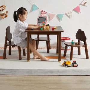 <b>Brown</b> Wooden <b>Chairs</b> for Kids New Design Wood <b>Dining</b> and Study Baby <b>Chairs</b> Best Selling Children Furniture - Product Image 5
