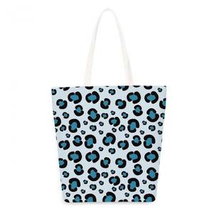 Best Quality Cotton Everyday Tote <b>Canvas</b> Shoulder <b>Bag</b> Stylish Leopard-Themed Ladies Zip Lock Fashionable Market Shopper India - Product Image 1