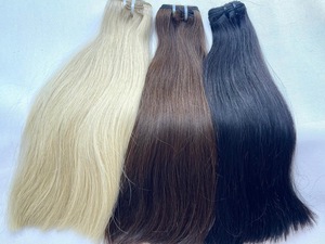 Paquets de tissage de cheveux humains Remy vietnamiens colorés extensions de cheveux de trame à la double machine vente en gros - Product Image 3