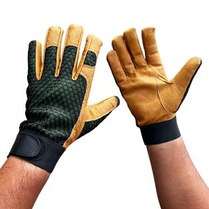 ถุงมือป้องกันการเลี้ยงผึ้งหนังแพะทนทานต่อการฉีกขาดผ้าฝ้ายระบายอากาศทนทานต่อการฉีกขาด - Product Image 2