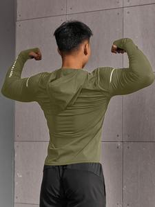 Sweat-shirt de sport ajusté pour homme, vêtements de fitness pour la musculation, entraînement actif - Product Image 5