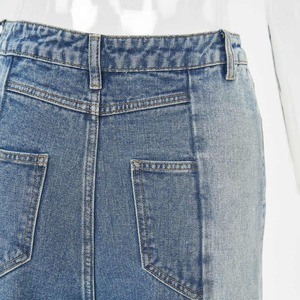 High Street Women Baggy Jeans Pantalones High Rise Multi Pockets Faded Washed Denim Wide Leg Cargo Jeans - Product Image 5
