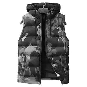 Chaleco Acolchado con Capucha Estilo Burbuja, Unisex, para Deportes, Otoño e Invierno, con Cierre y Bolsillos Laterales - Product Image 5