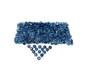 Natural London <b>Blue</b> <b>Topaz</b> 1.50*5 MM Round Cut Faceted IGI Certified Loose Gemstone Lot for Jewelry Making - Product Image 3