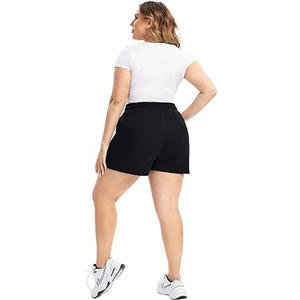 Shorts décontractés en molleton 100 % coton pour femme, respirants, très vendus, pour le sport et la détente, collection 2026 - Product Image 5