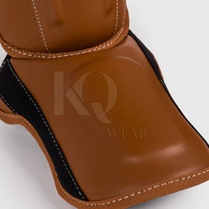 Comfortable Leather Shin <b>Pads</b> Lightweight Design Professional Protection Adjustable Perfect for Football Training <b>Practice</b> - Product Image 4