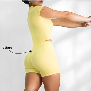 Conjuntos Deportivos 2025 para Mujer, Ropa de Gimnasio, Ropa Deportiva Ajustada, Ropa Deportiva Elástica, Conjuntos de Yoga de Manga Corta - Product Image 5