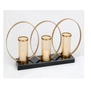 Candelabros de Metal de lujo modernos, decoración elegante para el hogar con diseño de relámpago estilista para bodas y ocasiones especiales diarias - Product Image 2