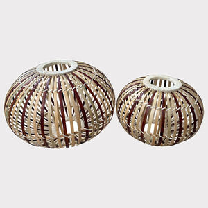 Abat-jour tissé en bambou fait à la main écologique de haute qualité abat-jour pendentif en bois de Style Design chinois pour la décoration intérieure - Product Image 4