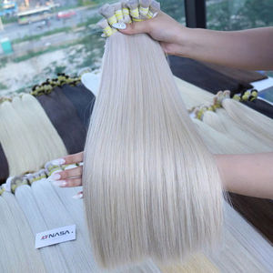 ผมต่อแบบ100% ขนาด24นิ้วผมดิบสีอ่อน100กรัม - Product Image 1