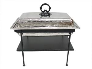 Plat à réchaud de style moderne avec finition polie brillante, chauffe-plats pour buffet, plat à réchaud pour mariage, réception, traiteur - Product Image 2