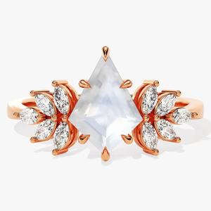 925 Sterling <b>Silver</b> Moonstone Gemstone <b>Ring</b> Jewelry Handmade <b>Silver</b> <b>Boho</b> Style <b>Ring</b> Jewelry for Women Wedding Gift for Wife - Product Image 3