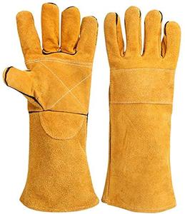 Guantes de soldadura TIG y MIG Soldador Protección de manos Guantes de trabajo duraderos para seguridad OEM y ODM disponibles - Product Image 2
