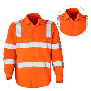 Hi Vis <strong>Safety</strong> Working Long Sleeve Custom Logo Working <strong>Shirt</strong> High Visibility <strong>Safety</strong> UV Protection <strong>Shirt</strong> Workwear - Product Image 6