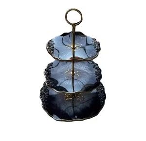 Haute qualité 3 niveaux résine et métal gâteau support usine sortie gâteau outils de l'inde mariage décor gâteau support pendaison de crémaillère cadeaux - Product Image 4