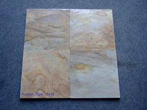 Carreaux d'ardoise d'automne indien de haute qualité pour sol mural Pierre de surface fendue décorative durable Pierres de décoration de conception traditionnelle - Product Image 6