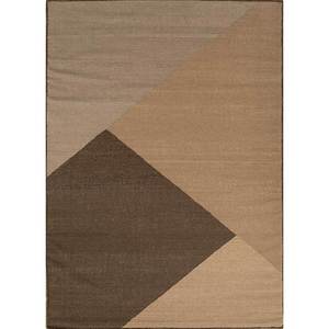 Alfombras de Lana Tejidas Planas en Color Beige Marrón, Diseño Geométrico Rectangular, Estilo Clásico Hecho a Mano para Sala de Estar y Dormitorio - Modelo Adwl-13089 - Product Image 1