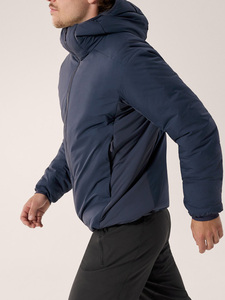 Chaqueta cortavientos de tendencia para exteriores para hombre, chaqueta informal con forro de malla repelente al agua empacable con logotipo personalizado - Product Image 4