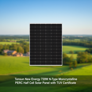 Panneau solaire monocristallin PERC demi-cellule Tensun New Energy 720W de type N avec certificat TUV - Product Image 3