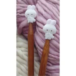 New Arrival Wooden Knitting Needles with Holder of Toy household sundries Handmade yarn Stick Best Crochet Hooks Sewing Supplies