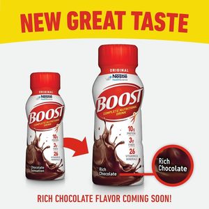BOOST Original Ready to Drink Nutritional Drinks, Rich Chocolate, 8 Fl Oz Bottles (Pack of 24) - Product Image 3