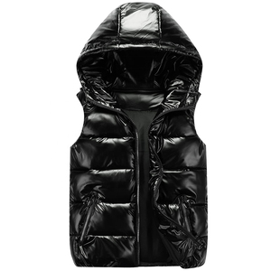 Gilet matelassé personnalisé de haute qualité pour hommes, nouvelle mode d'hiver avec capuche, style streetwear, coupe-vent épais pour hommes, hiver - Product Image 4