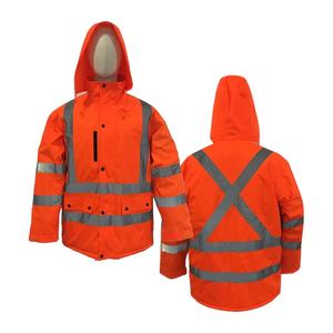 <b>Waterproof</b> Polyester Oxford Custom Logo EEC/CE Certified Security Jacket Trouser Winter Outdoor Roadside Night Duty Hi Vis - Product Image 3