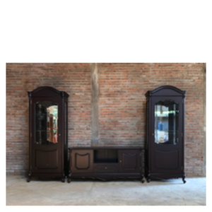 Factory Wholesale Mahogany Wood <b>TV</b> Cabinet Living Room Antique Design <b>TV</b> Cabinets Natural Wood Home Usage - Product Image 6