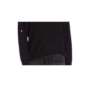 Top casual da donna con scollo a barca e dettagli metallici di Vince Camuto, colore grigio, taglia media - Product Image 3