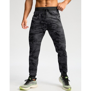Joggers atléticos para hombre, pantalones de entrenamiento para gimnasio, pantalones informales para correr, pantalones antiarrugas para hombre, pantalones teñidos lisos - Product Image 2
