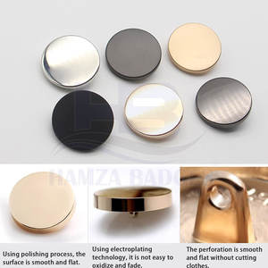 High Quality Durable Round Steel Buttons with <b>Polished</b> Finish Eco-Friendly for Coats Jackets-Shiny Sewing Buttons Classic Look - Product Image 5
