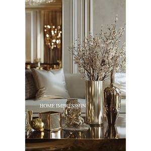 Modern Gold Plated Brass Flower <b>Vases</b> <b>Set</b> 3 Customized Shape Handmade Eco-Friendly Wedding Tabletop <b>Vases</b> Custom Color Logo - Product Image 5