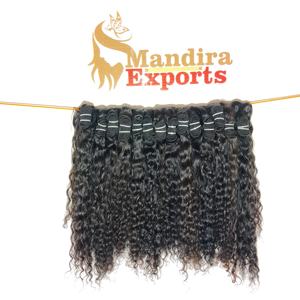 Venta al por mayor 100% Extensiones de Cabello Virgen sin Procesar Templo Indio Remy Cutícula Alineada Rizado Cuerpo Recto Onda Natural - Product Image 6