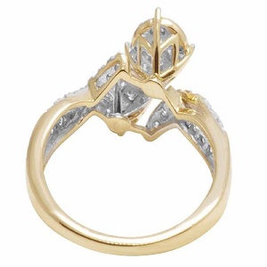 Elegante Anillo de Compromiso con Moissanita en Plata de Ley 925 con Piedras Laterales, Anillo de Boda con Incrustaciones de Diamantes, Joyería para Fiestas - Product Image 5