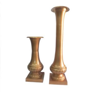 Vases à fleurs en métal au design brillant, polis et faits à la main, Offre Spéciale intérieur et extérieur tendance pour la décoration de mariage, qualité standard - Product Image 4