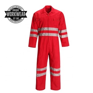 Overol de Seguridad Reflectante de Alta Visibilidad al por Mayor con Múltiples Bolsillos para Hombres, Ropa de Trabajo - Product Image 4