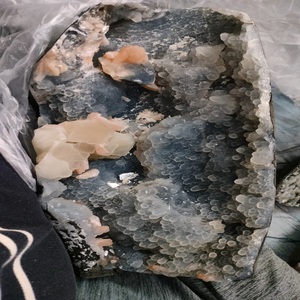 Gros bleu calcédoine grappe cristal de roche naturel spécimen minéraux cadeau cristaux décoratifs - Product Image 1